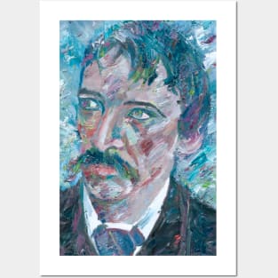 ROBERT LOUIS STEVENSON oil portrait Posters and Art